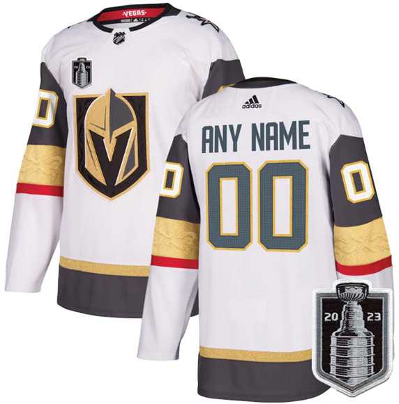 Men%27s Vegas Golden Knights Active Player Custom White 2023 Stanley Cup Final Stitched Jersey